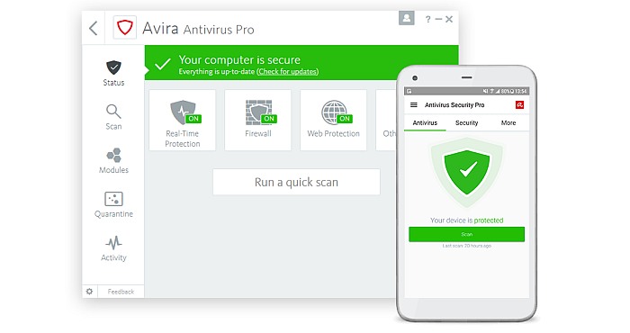 Descarga Avira 2018 Gratis para PC Windows, iPhone y Android